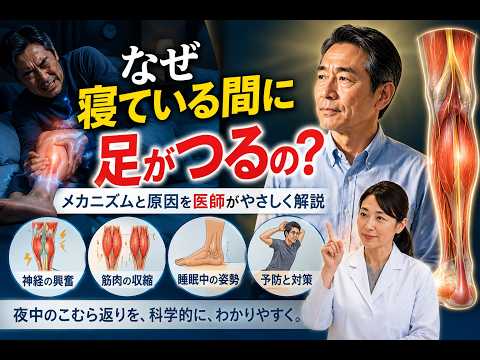 夜のこむら返り（脚のつり）：原因・予防・ぐっすり眠る方法